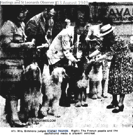 http://www.afghanhoundtimes.com PHOTO Miss Simmons, Bericote UK  1949 