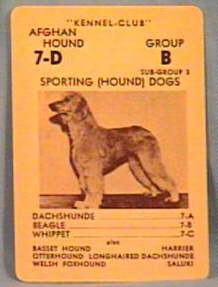 AKC Kennel Club<BR> Game Card 1939
