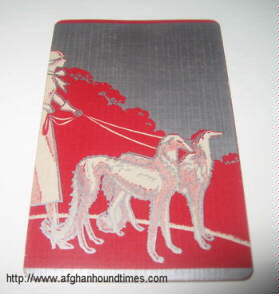 Afghan Hound Ephemera - Afghan Hound Lotto Card