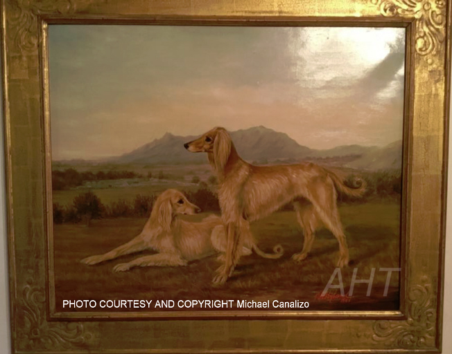 Afghan Hound Times - Hyland Painting 1888