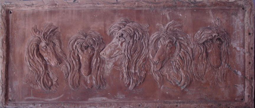 Kay Finch ceramic 5 hounds