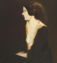 http://www.afghanhoundtimes.com The White Blackbird Painting of Margerett by George Luks 1919