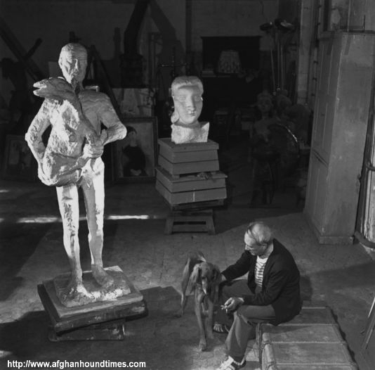 http://www.afghanhoundtimes.com Picasso with Afghan hound