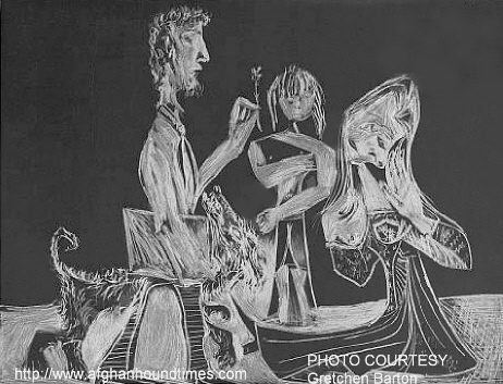 http://www.afghanhoundtimes.com Afghan hound by Pablo Picasso