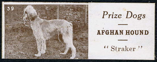 Afghan Hound Times, ephemera section, Sharps Toffee